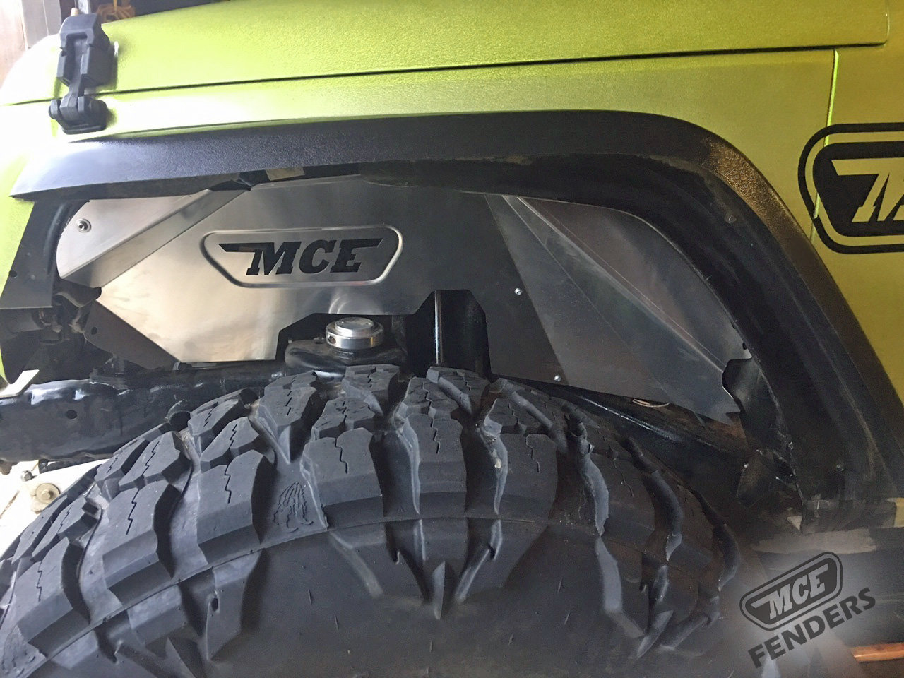 MCE Fenders Front Inner Fenders for 0718 Jeep Wrangler JK Quadratec